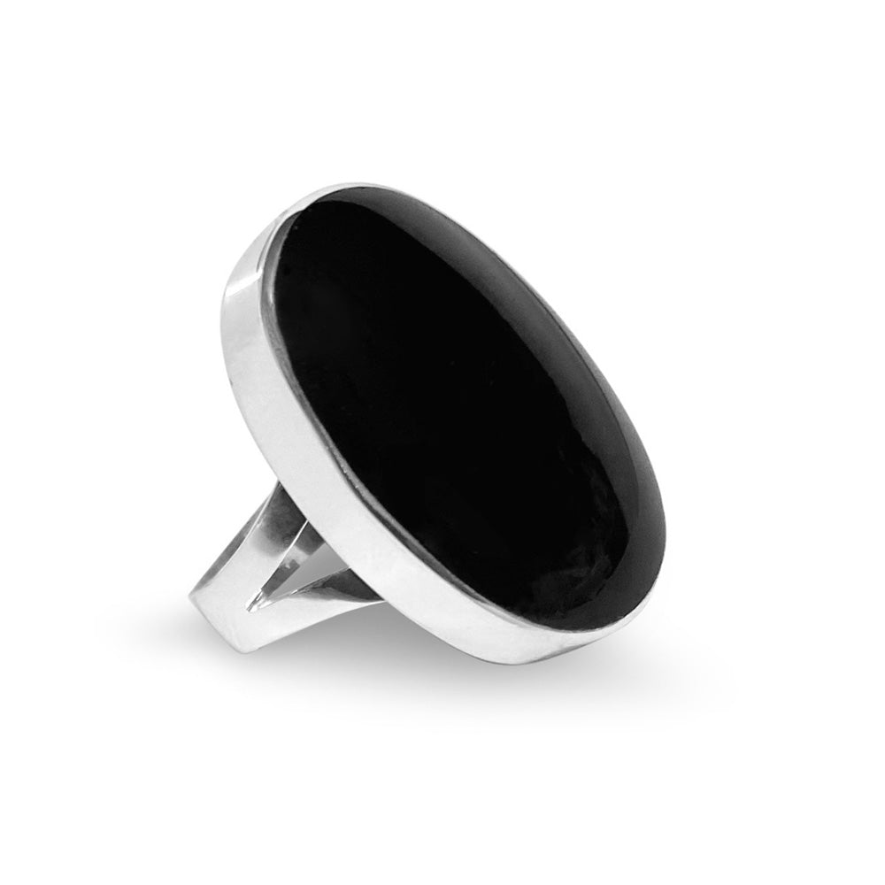 Black Onyx & Sterling Silver Ring