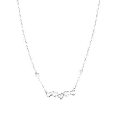 Heart Bar Sterling Silver Necklace