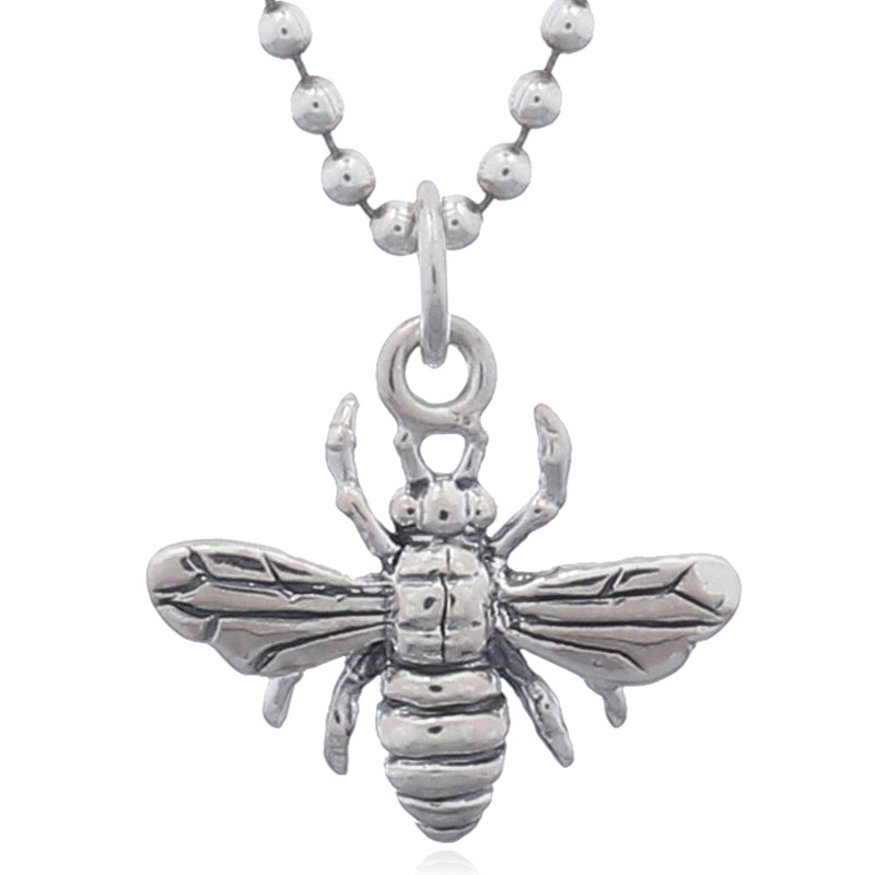 Sterling Silver Honey Bee Pendant