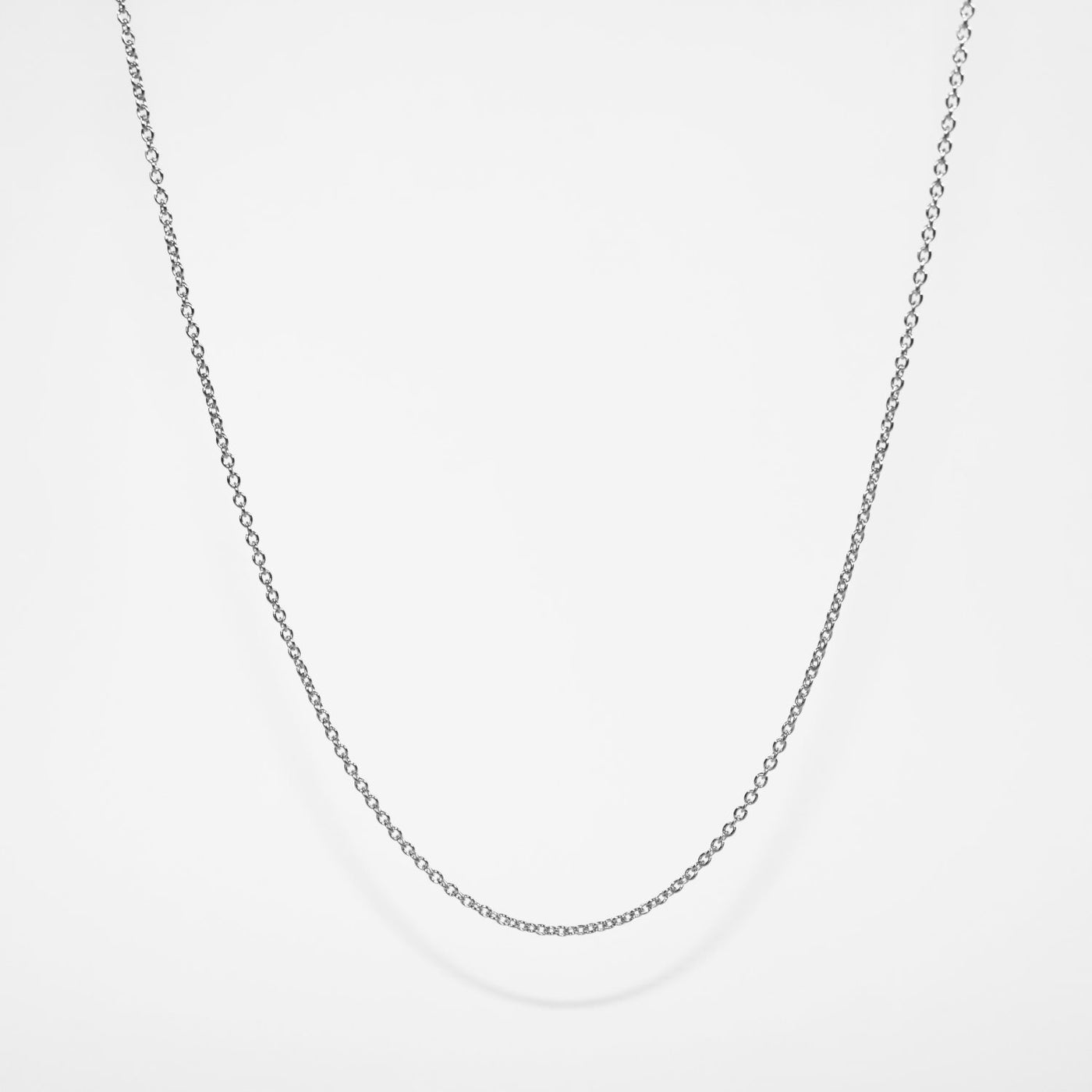 45cm Sterling Silver Round Cable Chain