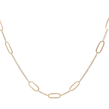 9ct Oval Link Necklace