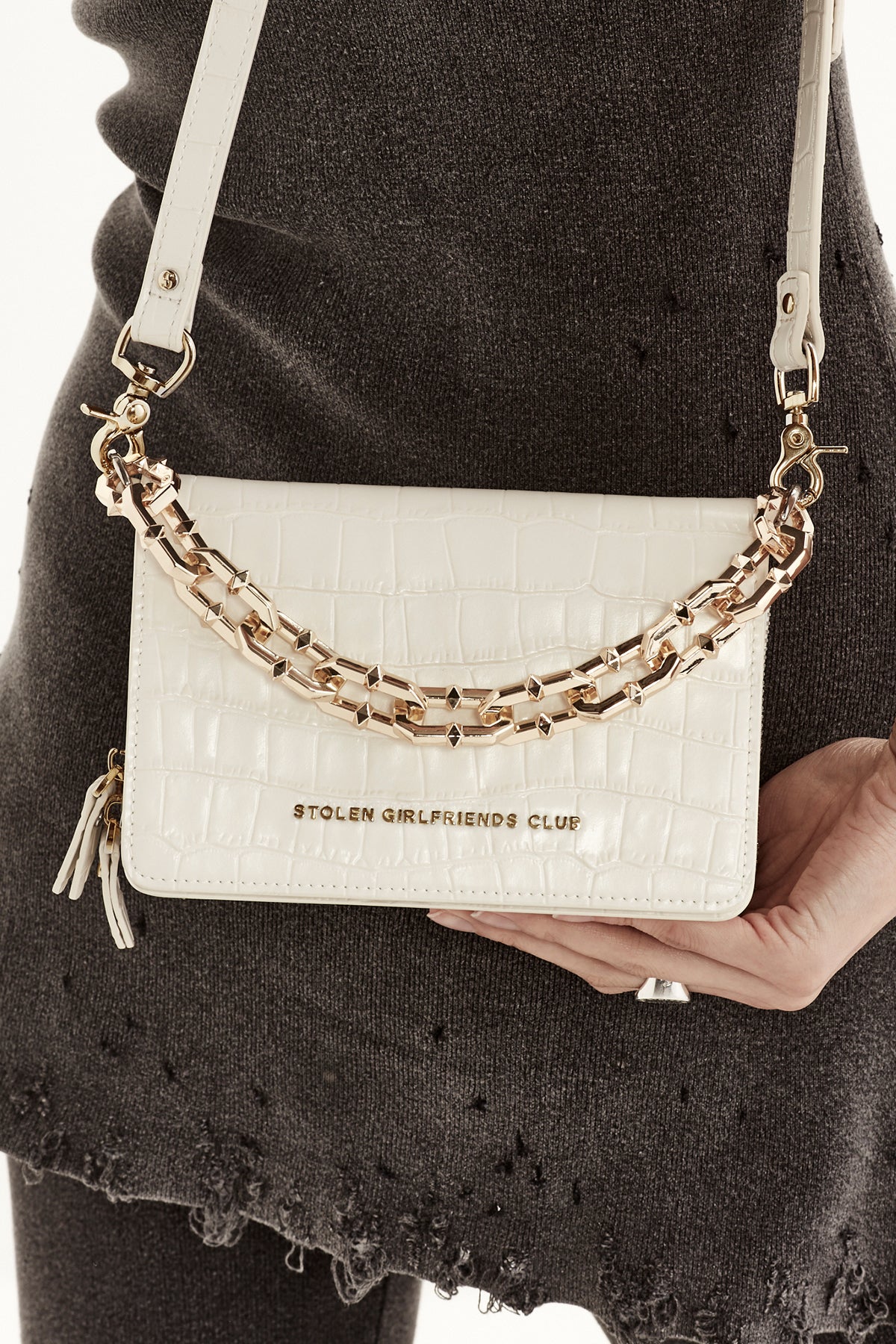 Stolen Girlfriends Club - Little Trouble Bag Cream