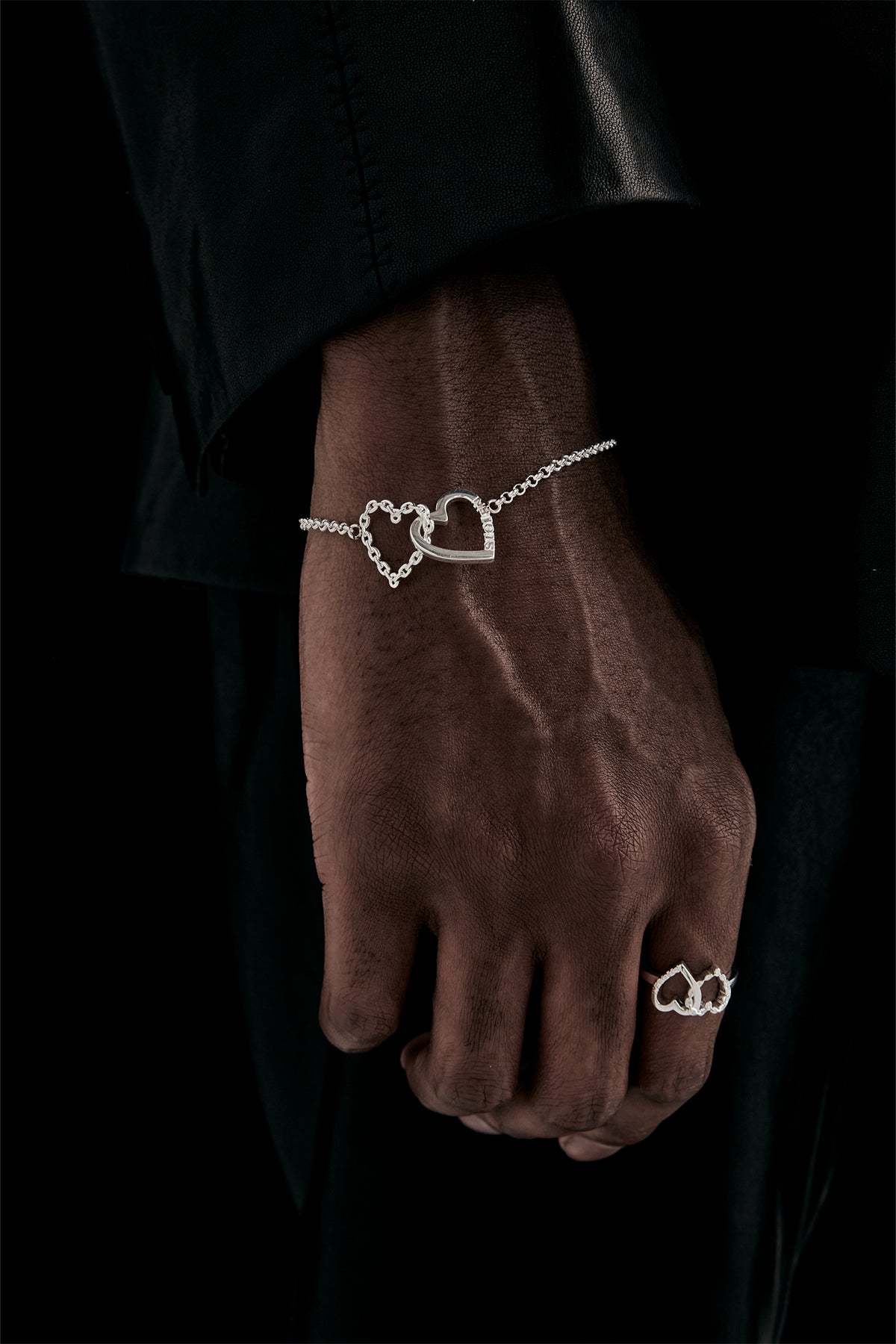 Stolen Girlfriends Club - Linked Heart Chain Bracelet
